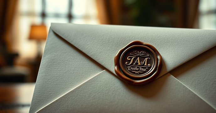 Envelope com Lacre Personalizado para Destacar sua Comunicação