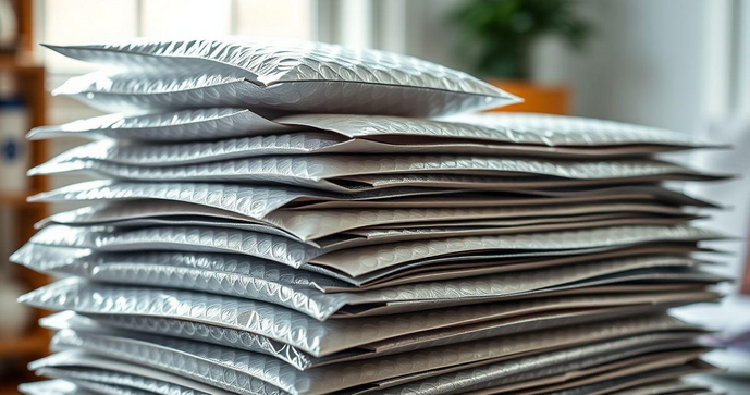 Envelope com Plástico Bolha Interno para Proteção de Enviados