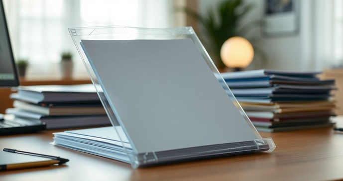 Envelope plástico A4 ideal para organizar seus documentos
